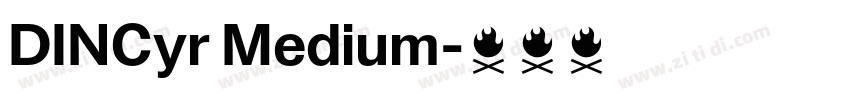 DINCyr Medium字体转换